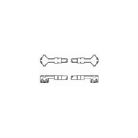 1064533-1, Cable Assembly Coaxial 0.305m 30AWG SSMT to SSMT F-F (5 Items)